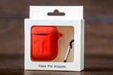 Футляр for AirPods 1/2 з карабіном (red)
