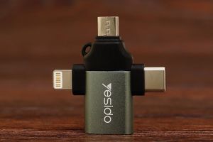 Mobi-Time рекомендує: адаптер Yesido GS15 USB 3.0 Type-C Micro USB Lightning