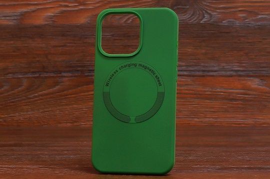 Silicone Case Magnetic sheet iPhone 14Plus Atrovirens (54)
