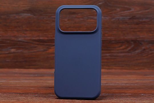 Silicone Case (no logo) Iph 18Pro Dark Blue (8)
