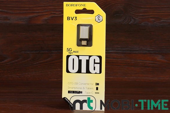 OTG Borofone BV3 Type-C на USB (срібний)