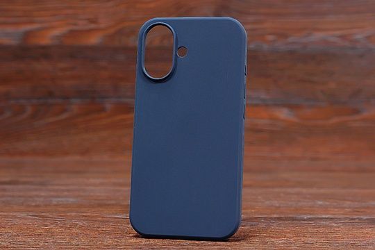 Silicone Case (no logo) Iph 16e/17e Dark Blue (8)
