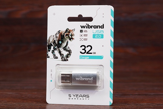 Флешка 32GB Wibrand Cougar
