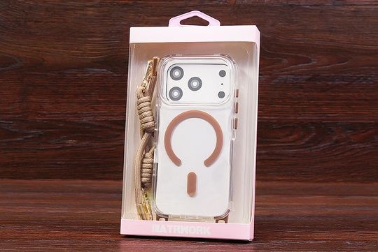 Накладка Lanyard Case MagSafe 2в1 Iph 17Pro Brown