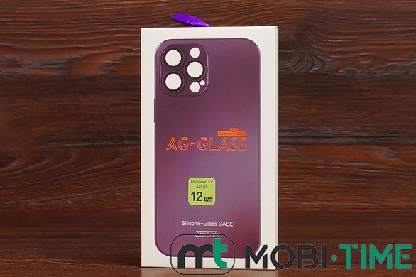 Накладка AG-Glass Matte iPhone 15+ Deep purple