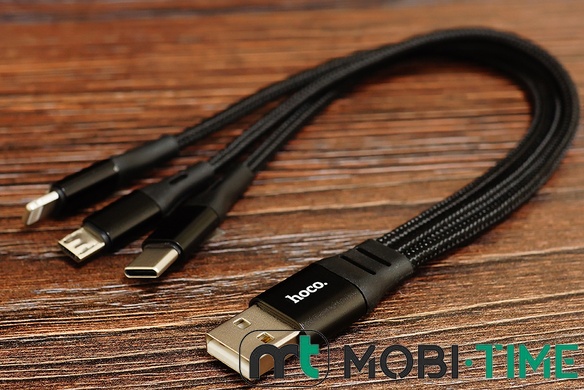 USB Кабель 3in1 HOCO X47 (0.25m)