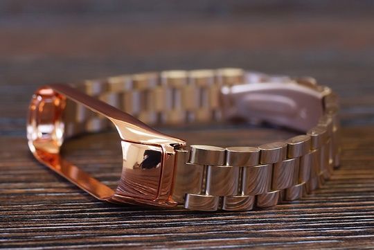 Ремінець MI Band 5 Bead(метал) розово-золотий