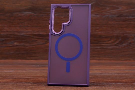 Накладка Space MagSafe Matte Sams S24Ultra purple