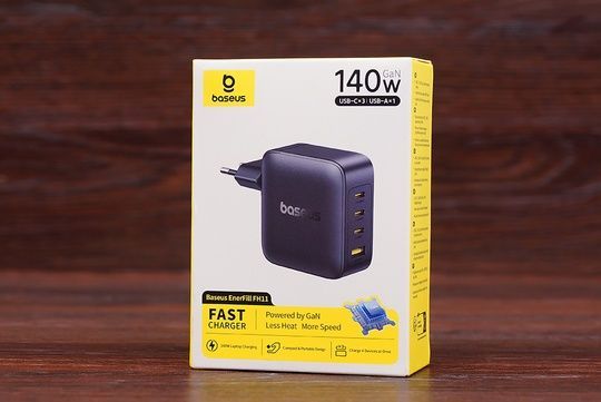 МЗП Baseus E0121J00 USB-A+ 3USB-C 140W чорний