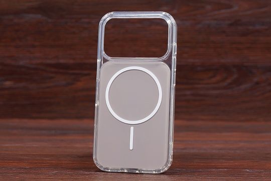Silicone Case Phantom clear MagSafe Iph 17ProMax Gray