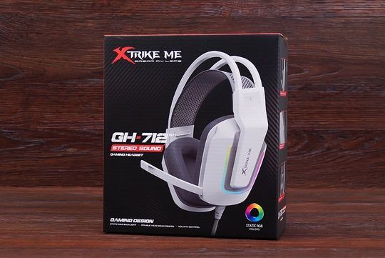 Навушники ігрові XTRIKE ME GH-712 Rainbow (білі)