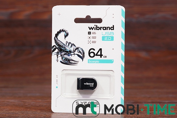 Флешка 64GB Wibrand Scorpio