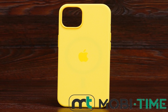 Silicone Case MagSafe iPhone 13 Canary yellow (50)