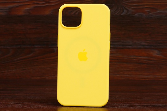 Silicone Case MagSafe iPhone 13ProMax Canary yellow (50)