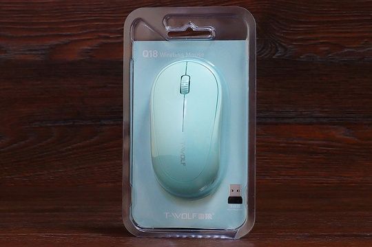 Мишка бездротова T-Wolf Q18 (м`ятна)