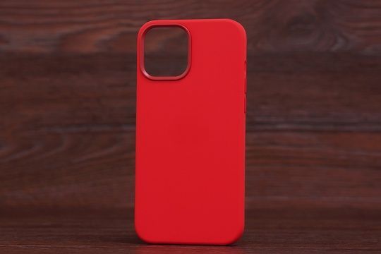Silicone Case (no logo) Iph 12/12Pro Red (14)