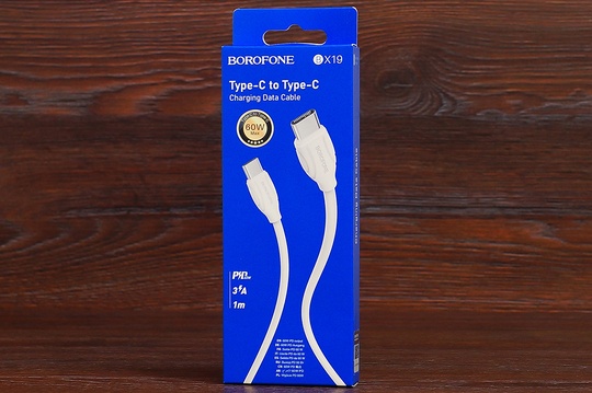 USB Кабель Type-C to Type-C Borofone BX19 60W (1m)