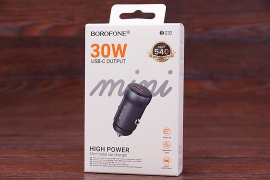 АЗП Borofone BZ32 PD 30W (графітовий)