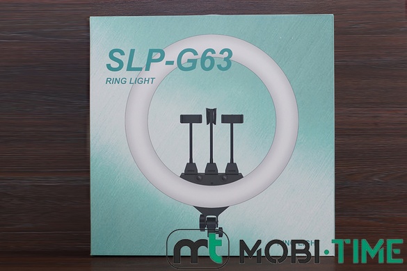 Кільцева лампа 56см SPL-G63 (з тримачем 3шт)