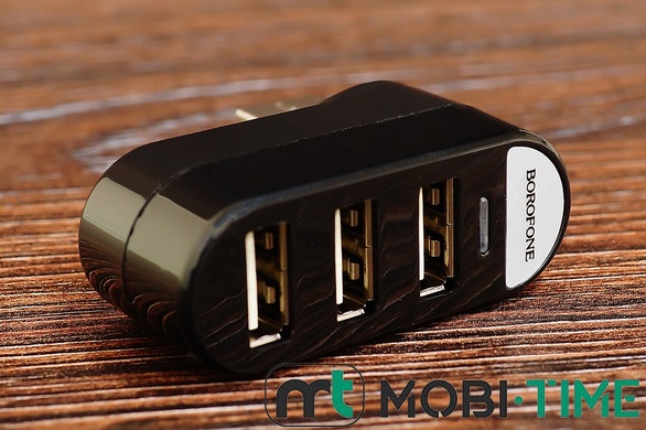 USB HUB Borofone DH3 3USB (чорний)