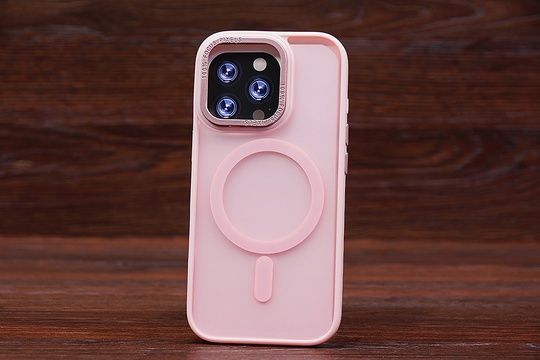 Накладка Magnetic MagSafe Matte Iph 12ProMax Pink