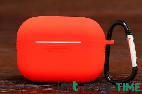 Футляр for Air Pods 3 з карабіном (red)