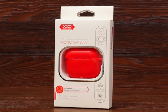 Футляр for Air Pods 3 XO з карабіном red
