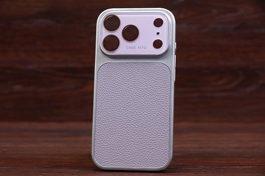 Накладка AITO Leather Iph 15ProMax Light purple