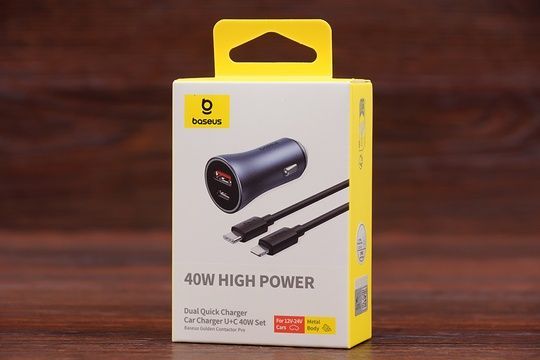 АЗП Baseus TZCCJD-B0G Type-C to lightnQC3.0+PD40Wграфіт
