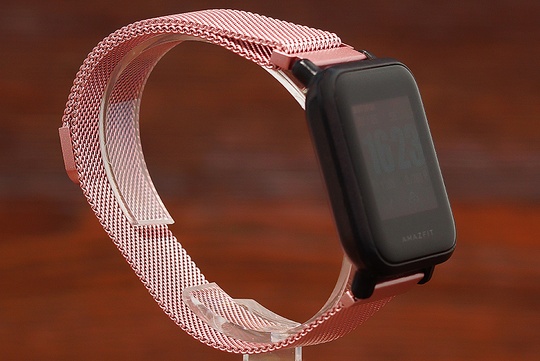 Ремінець Universal Watch (метал) 20mm рожевий