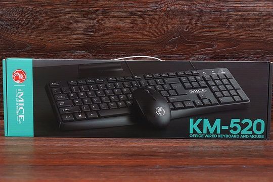 Клавіатура дротова + мишка iMice KM-520 (чорна)
