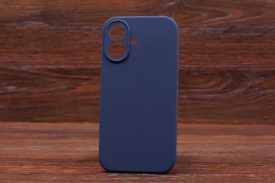 Silicone Case Close Camera (no logo) Iph 16 Midnight Blue (17)