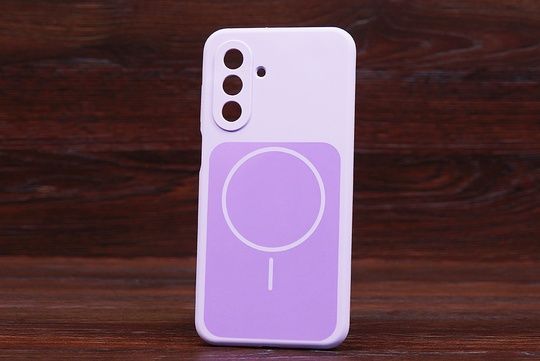 Silicone Soft Back Magsafe Sams A16 Elegant purple