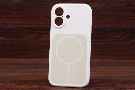 Silicone Soft Back Close Magsafe iPh 16 White