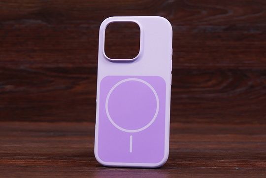 Silicone Soft Back Magsafe iPh 16ProMax Elegant purple