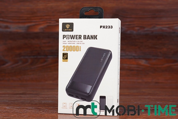 Power Bank Lenyes PX233 20000 mAh (чорний)