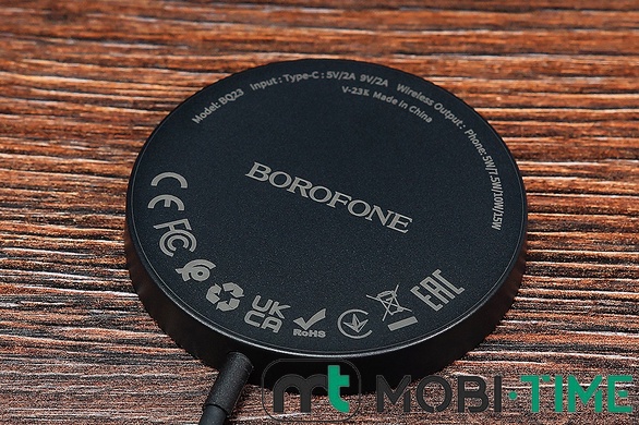 Бездротова зарядка MagSafe Borofone BQ23 15W (чорна)