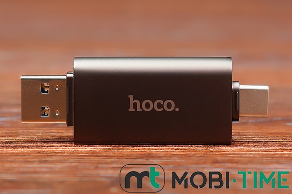 Кардрідер HOCO HB39 USB/Type-C 3.0 (сірий)