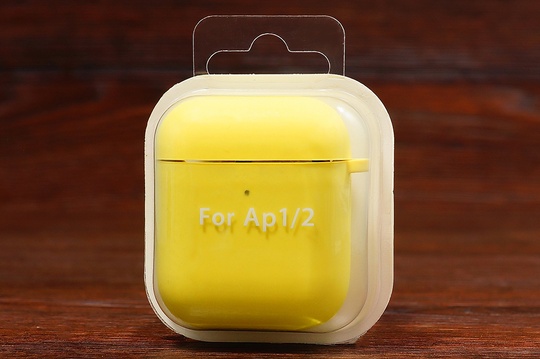 Футляр for AirPods 1/2 з мікрофіброю (canary yellow)