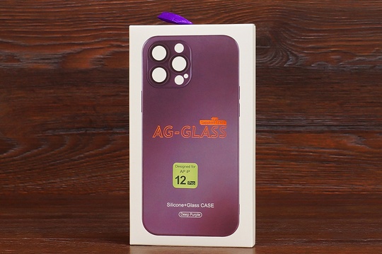 Накладка AG-Glass Matte iPhone 12 Deep purple