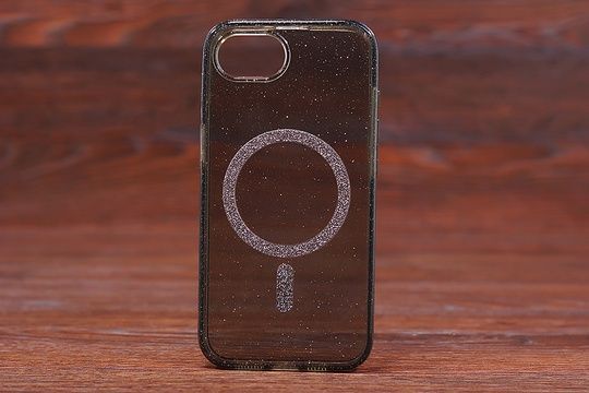 Накладка Gliter MagSafe Iph 16e Black