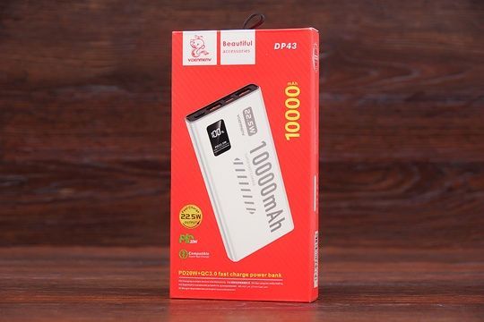 Power Bank Vdenmenv DP43 10000mAh QC+PD22.5W білий