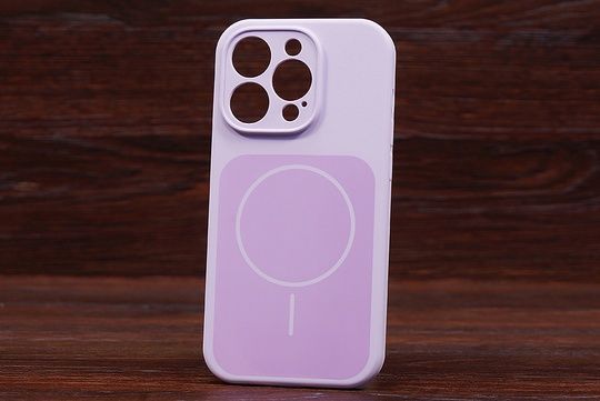 Silicone Soft Back Close Magsafe iPh 13 New purple