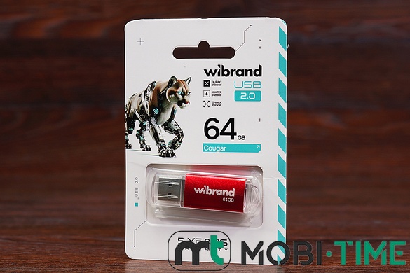 Флешка 64GB Wibrand Cougar