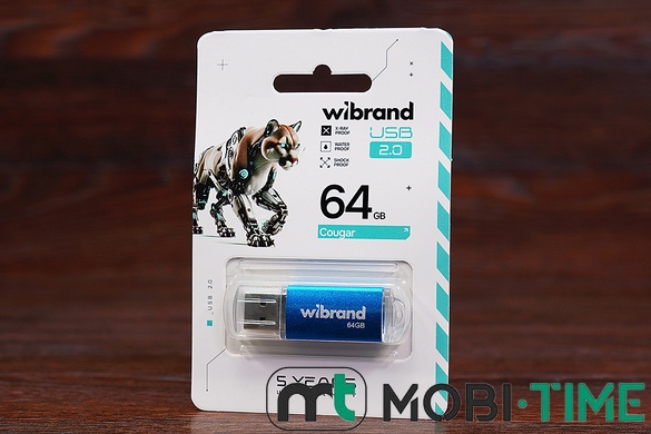 Флешка 64GB Wibrand Cougar