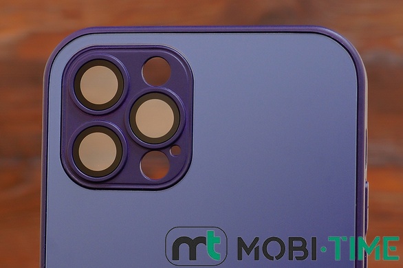 Накладка AG-Glass Matte iPhone 12 Deep purple