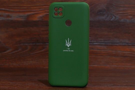 Silicon Case copy (Тризуб) Xiaomi Redmi 10C Atrovirens (54)