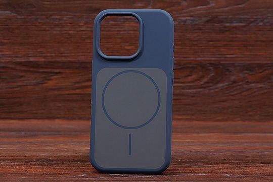 Silicone Soft Back Magsafe iPh 16 Dark blue