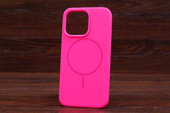 Silicone Soft Case Magsafe iPh 16 Shiny pink
