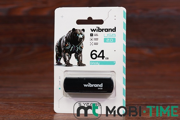 Флешка 64GB Wibrand Grizzly